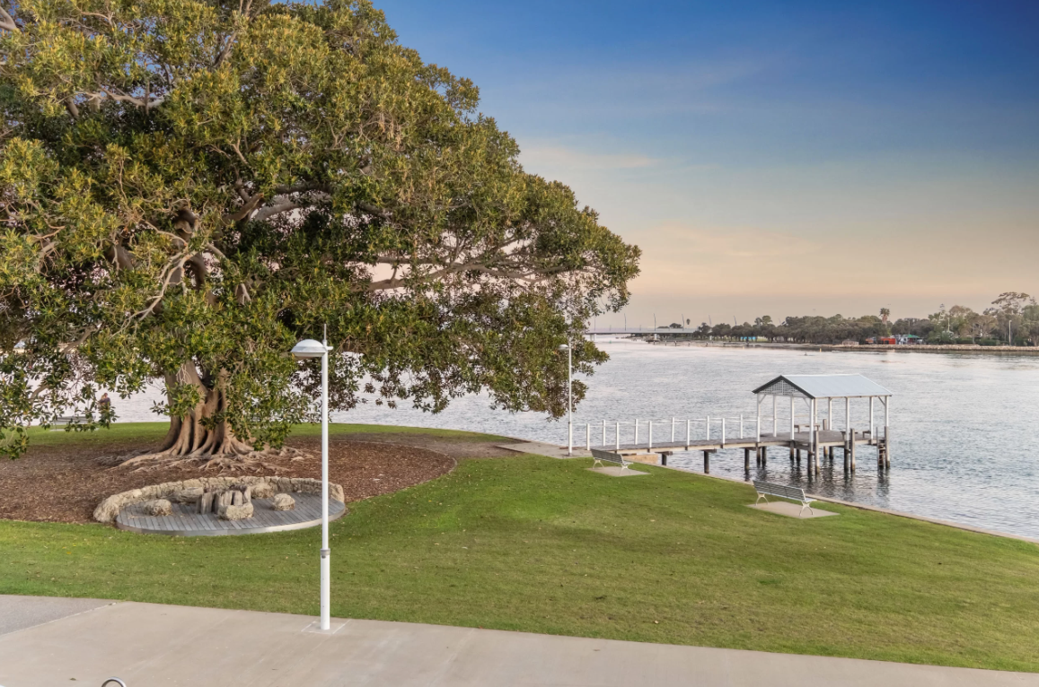 Waterfront park and jetty in Kwinana, Western Australia