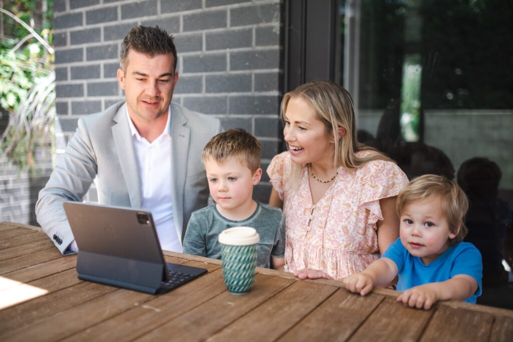 Semple Property Group, manager with family